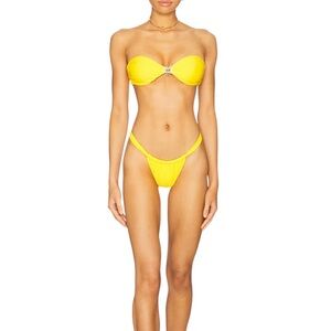 Lovers & Friends Freya Top in Mustard Yellow size small